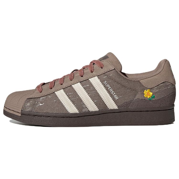 Adidas Originals Superstar Classic Shell Toe Low Top Sneakers Unisex Sneakers Brown IG9629