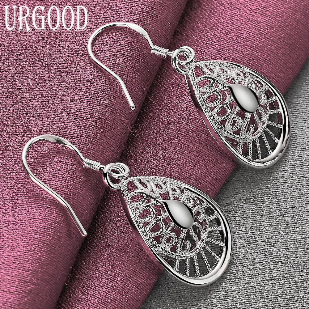 925 Sterling Silver Teardrop Earrings Wedding Jewelry