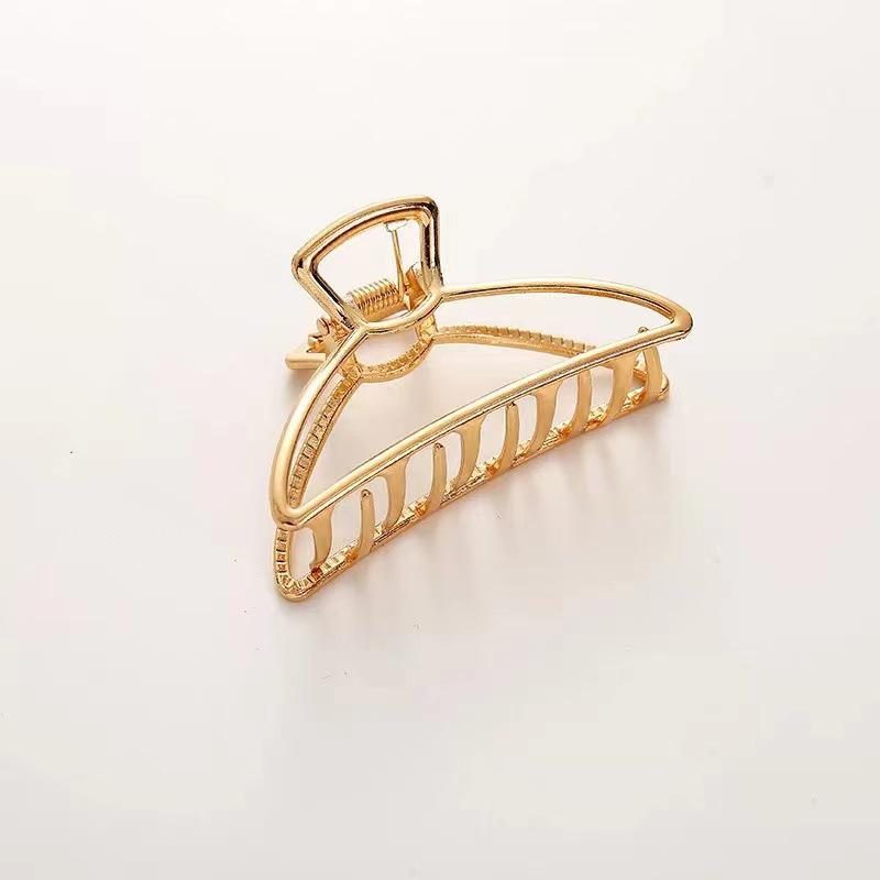 High-End Large Metal Claw Hair Clip for Women - Elegant Updo Accessory