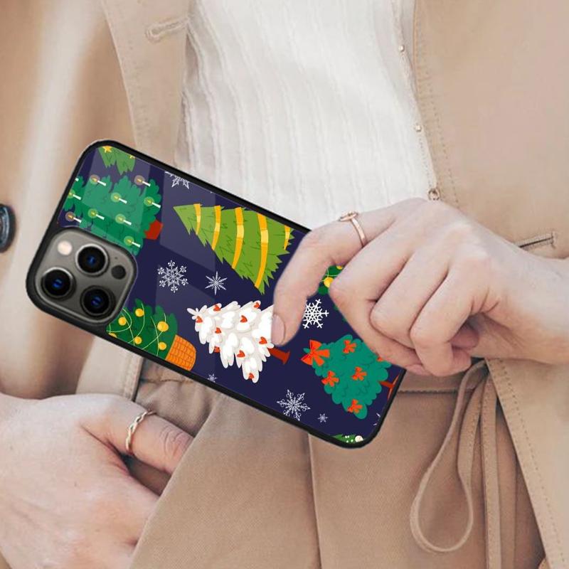Christmas Tree New Year Art Magnetic Phone Case For APPLE iPhone 17 Air 16 14 13 12 Pro Max 15 Plus Charge MagSafe Cover