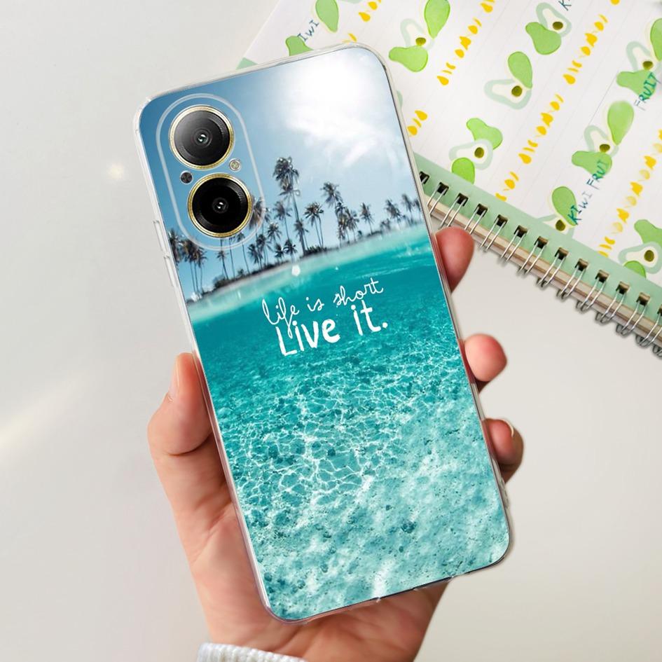For OPPO Realme C67 4G Case Cute Cartoon Clear Soft Silicone Back Cover For Realme C67 4G RMX3890 C 67 RealmeC67 Shockproof Case