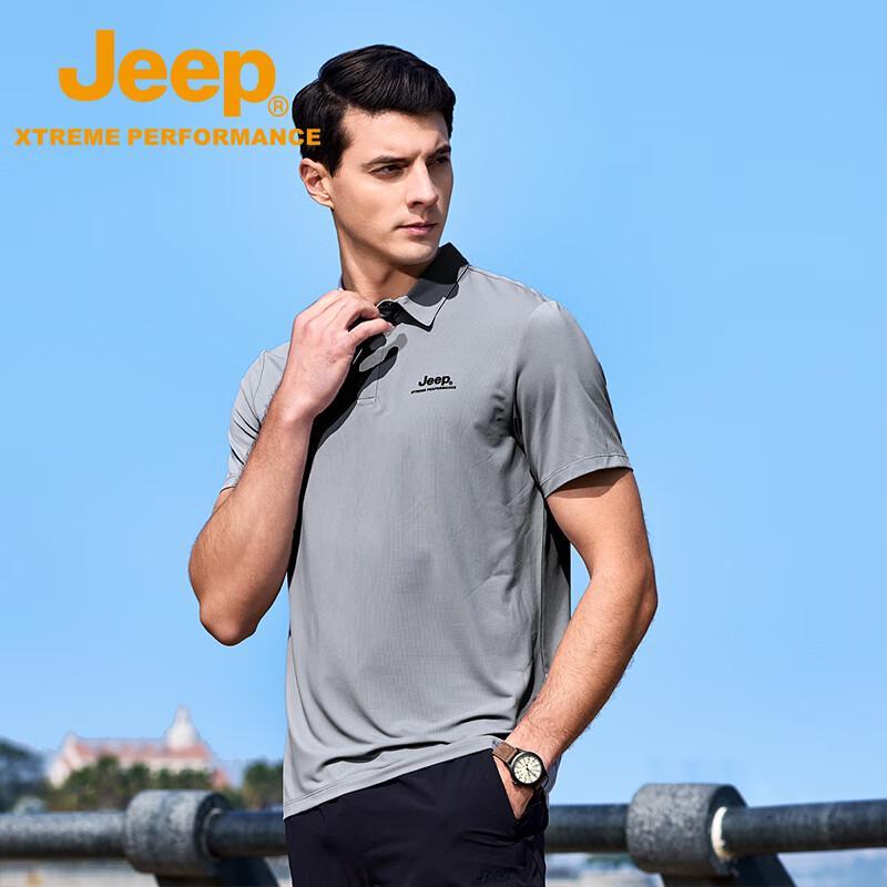 JEEP Men s Quick-Dry Polo Shirt M