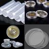 10Pcs 35Mm Applied Clear Round Cases Coin Storage Capsules Holder Round Plastic