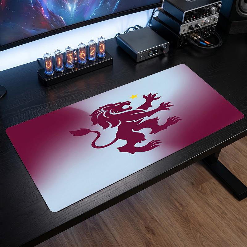 Aston Villa Football Print Large Mouse Pad, Anti-Slip Extended Gaming Desk Mat for Office Home