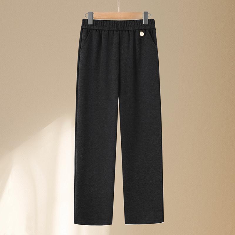 

Mom s Winter Velvet Thickened Pants - Loose-Fit, Warm Long Pants for Middle-Aged & Elderly Women, Casual Wear for Spring & Autumn. 2XL: 100-120 lbs