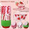 300pcs Strawberry Patterned Cupcake Liners | 5*3cm Paper Baking Cups for Various Festive Occasions, for Mother'S Day, Easter