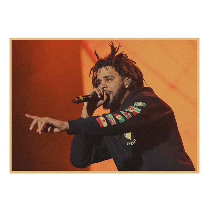 J. Cole & Lamar Rap Hip Hop Kraft Paper Wall Mural 491