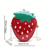 1PCS Women's Crossbody Shoulder Bag Cute Leather Design Sense Trendy Fashion Personality Strawberry Crossbody Shoulder Bag