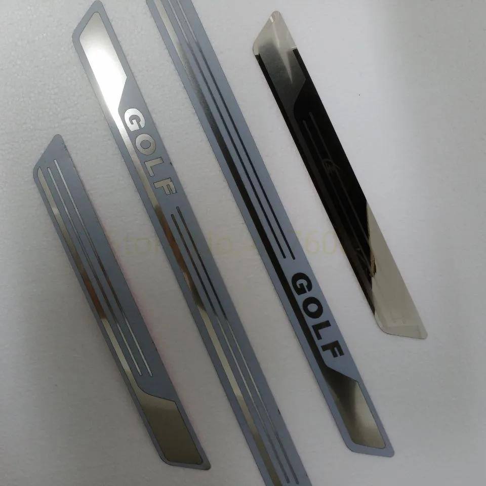 

для VW/Volkswagen Golf 6 Golf 7 MK7 Golf 8 MK6 2012-2024 Накладка на порог/Накладка на порог двери Приветственная педаль Порог Аксессуары серебряный