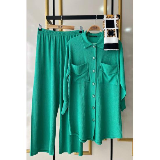 Costume Pantaloni Costum Hijab Dublu Buzunar