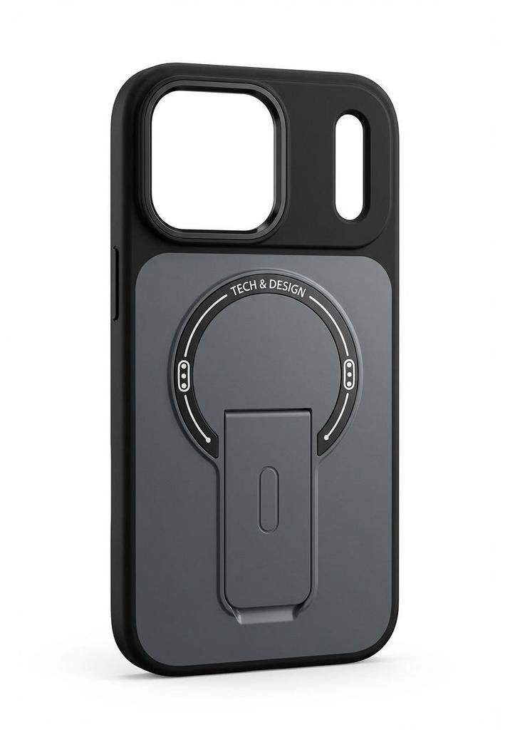 iPhone 17 Pro Max Magnetische Faltbare Halterung Hülle mit Unsichtbarem Ständer