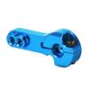 Uxcell 25T Aluminum Servo Horn with M3 Thread, Metal Steering Arm for Futaba Sabox Xcore RC Car Truck Buggy Airplane, Blue, Pack of 5