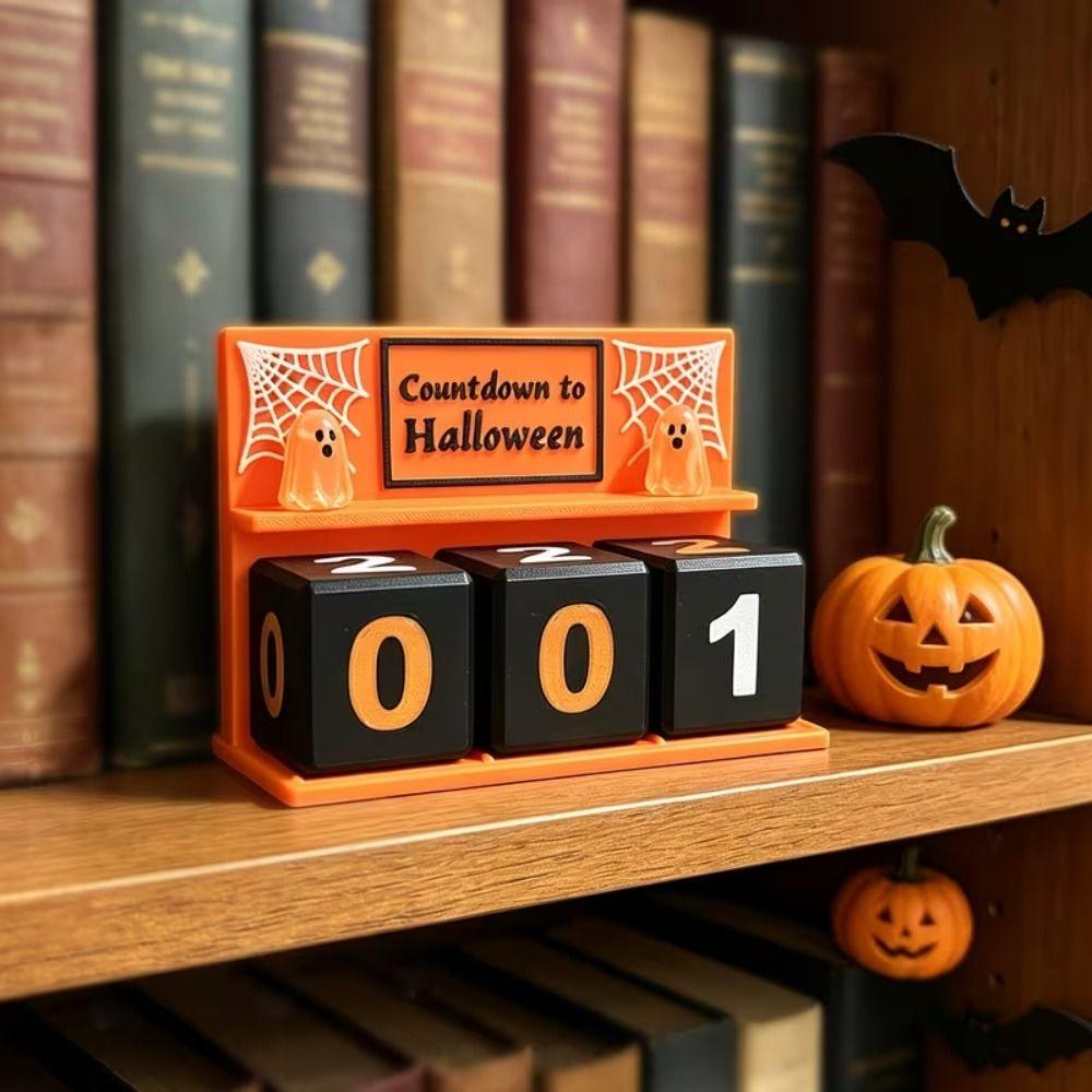 Ornament Halloween Theme Countdown Calendar Exquisite Holiday Decor Desktop Decoration Family