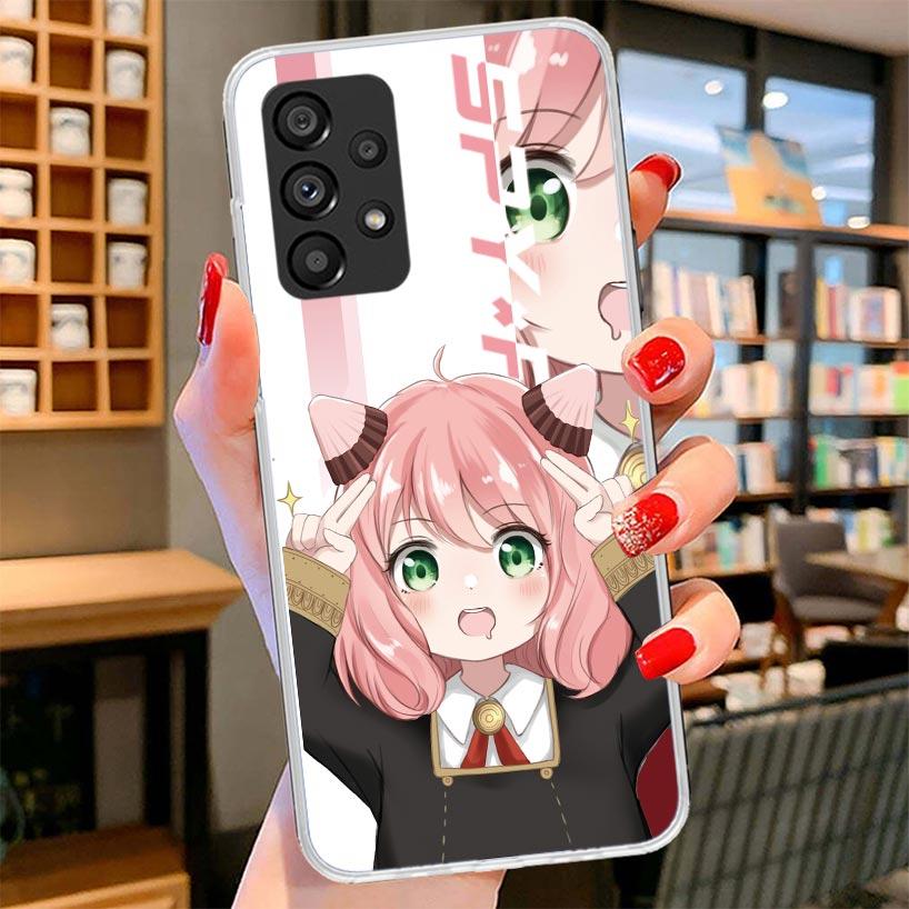 Spy Family Anya Cute Phone Case For Samsung Galaxy A17 A37 A57 A16 A26 A36 A56 A15 A25 A35 A55 A14 A24 A34 A54 A13 A23 A33 A53 G