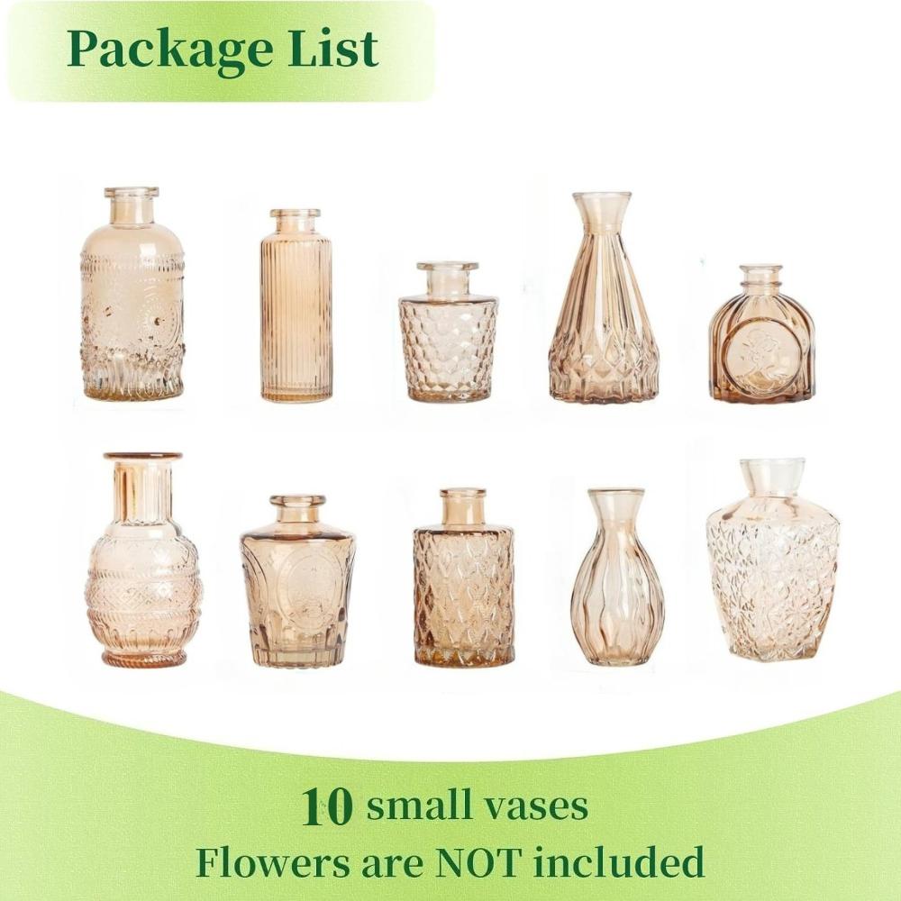 European Style Colored Glass Vase Water Nourishing Green Plants Flower Arrangements Desktop Ornaments Home Decoration