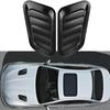 2Pcs Car Hood Air Vent Cover UV-proof Non-Fading Solid Color Universal Size Easy To Install Car Hood Vent Scoop Kit