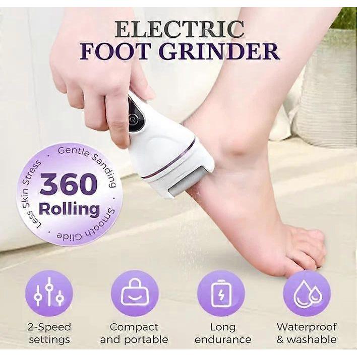 Elektrische Fußfeile Hornhautentferner Professioneller Fußschleifer Pediküre-Maschine Werkzeuge Wiederaufladbar Ferse Rissige Tote Haut Schrubber