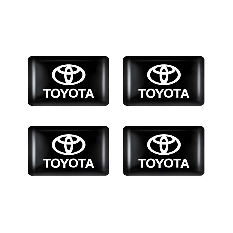 

2026 Нові Для Toyota 4/10 шт. Наклейки на салон автомобіля Значки Авто Стайлінг Декоративні Аксесуари Для Toyota Rav4 Yaris hilux prius a