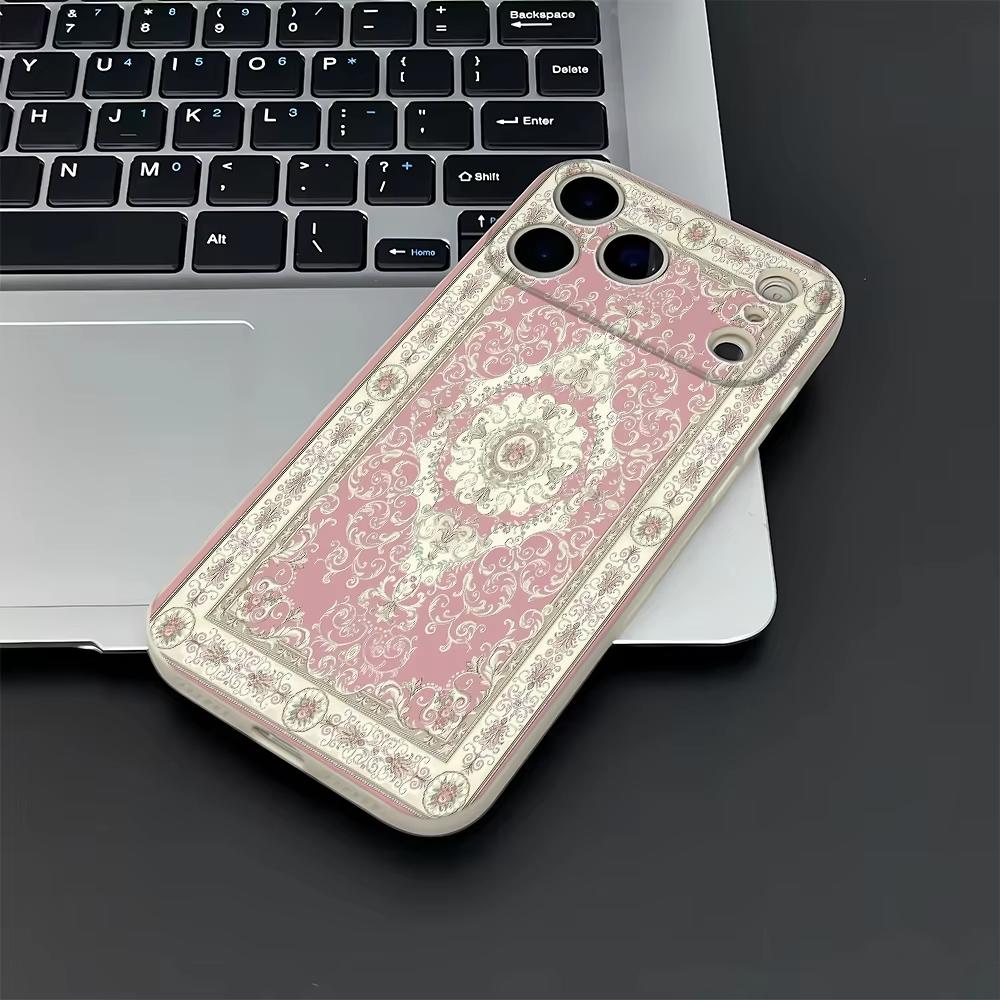 

Винтажный персидский ковер Принт Чехол для телефона Для Samsung Galaxy S25 Ultra S26 S24 S23 FE S22 Plus S21 S20 A54 A55 A35 A15 Мягкая крышка Galaxy S26