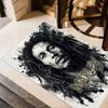 Bob Marley Reggae Legend Personalized Text Floor Rug Office Rug Design For Bedrooms Foyer Game Room Entryway Antislip Carpet Anime Office Decor