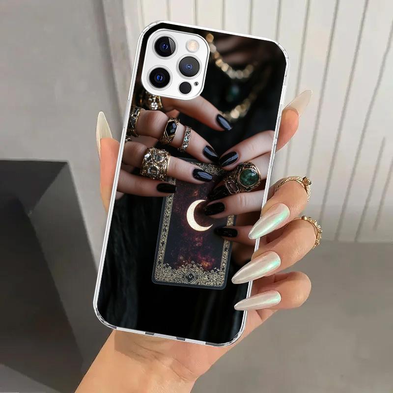 Witch Tarot Card Phone Case for Iphone 17 Air 16 15 Plus 14 13 Mini 12 11 Pro Max 16E 7 8 SE 2020 Soft Funda Print Shell 17 Air