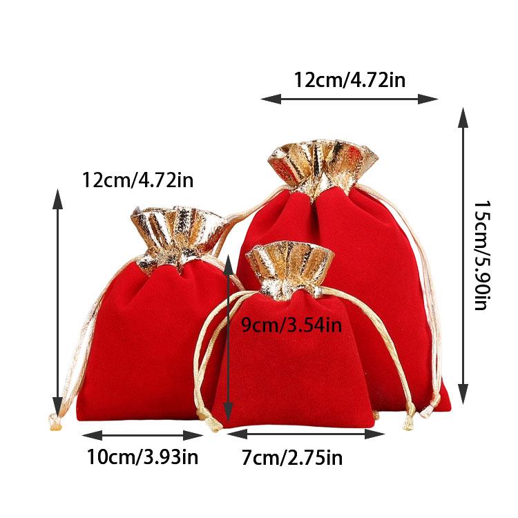 Compact Lightweight Velvety Storage Solution Drawstring Bag for Jewelry Protections and Organization On the Go or At Home