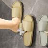 Practice Wall Mounted Euphorbia Shoe Shelf Adhesive Bathroom Storage Planner for Drying Flipflops