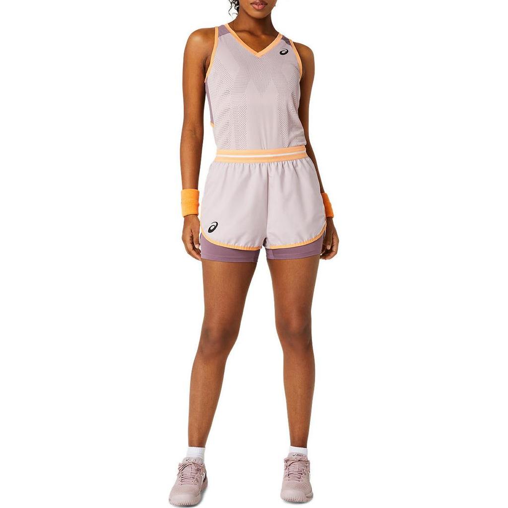 Asics Match Shorts Lightweight Comfortable Versatile Lined Casual Shorts Women Shorts Pink 2042A320-704