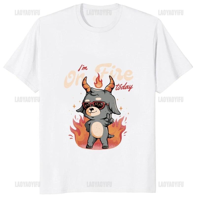 

Kawaii Cat Demon Evil Devil Футболка с принтом «Ты никогда не одинок, если у тебя есть демоны» Футболка «Да здравствует Бафомет Ужас» Топы унисекс Женские футболки 3XL