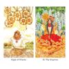 Kancharo 78-Karten Tarotkarten-Set [Tarot des Goldenen Rades] Enthält japanische Tarotkarten-Anleitung & Beutel (Authentisch)