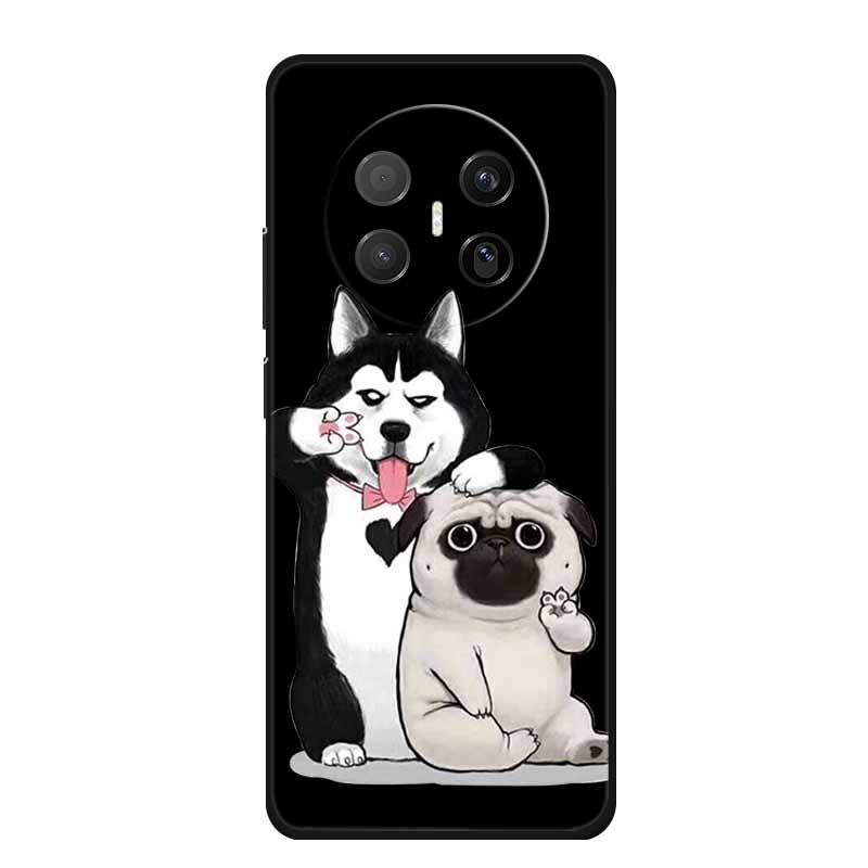 Black Silicone Case For Huawei Mate 70 Air 2025 Case Cartoon Cat Soft Back Cover For Huawei Mate 70 Air Phone Case Funda Coque