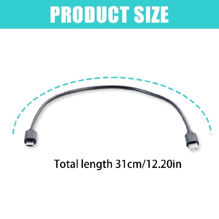 Reliability Short USB C To Micros USB Cable, Supports OTG, Fast Data And Charging Cable For Daily Use USB C Adapter Cord