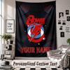 Wall Hanging Tapestry With Custom Name & Text, David Bowie Decorative Tapestry For Bedroom