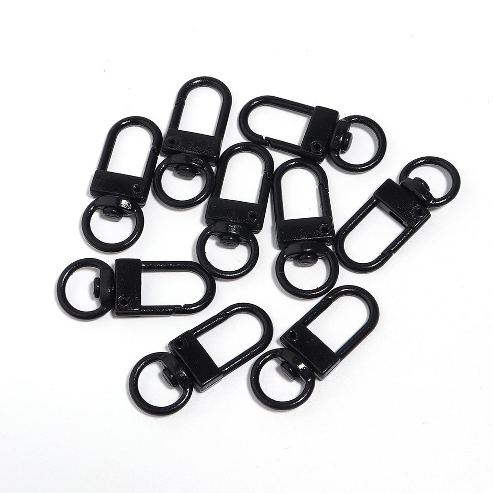 10pcs/lot Colorful Alloy Snap Lobster Clasps Hooks Keychain Findings For DIY Key Chains Necklace Bracelet Accessories Wholesale