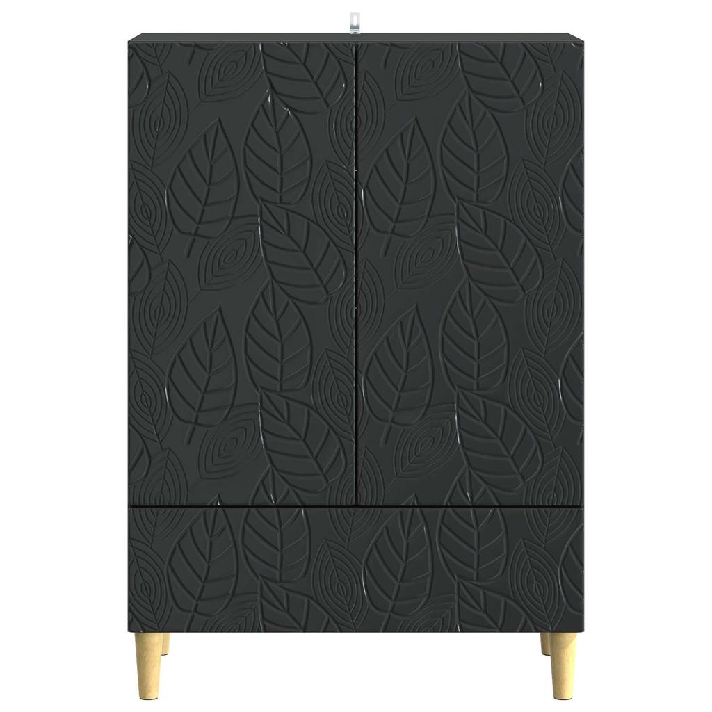 Sideboard Black 66 x 34.5 x 95 cm Particleboard