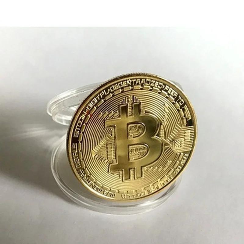 Kreatives Souvenir Vergoldete Bitcoin-Münze Sammlerstück Tolles Geschenk Kunstsammlung Physische Gedenkgoldmünzen Sammlerstücke