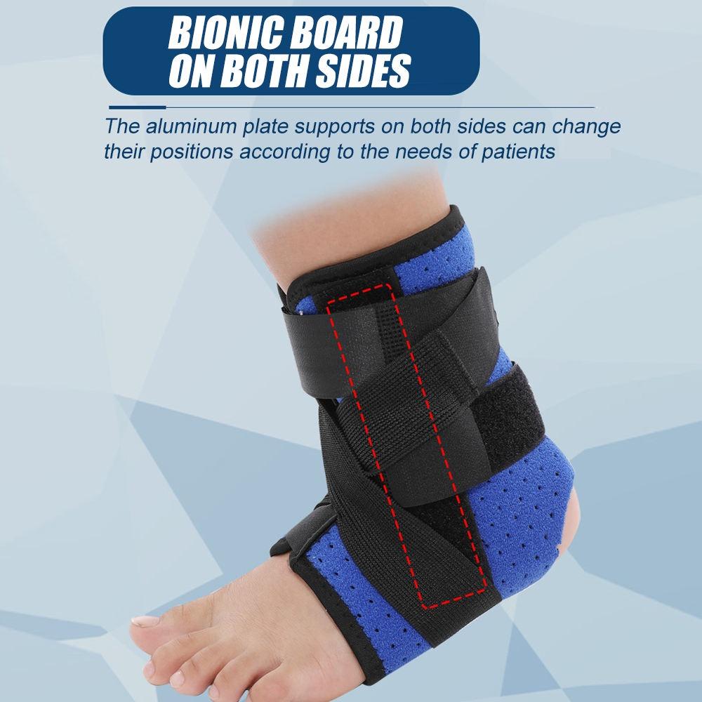 1Pcs Ankle Brace with Splint for Kids, Adjustable Ankle Stabilizer Breathable Compression Ankle Support for Sprain, Tendonitis