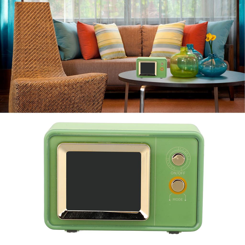Retro Speaker TV Shaped Multifunctional Fashionable Time Speaker for Home Outdoor Use