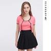 Women's Short-Sleeve U-Neck Knit Top