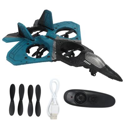 2.4 GHz Kids RC Glider Model LED Light Stable Flight Remote Control Plane Toy with Propeller