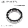 uxcell Bearings 6701-2RS Deep Groove Ball Bearings, 0.5 x 0.7 x 0.2 inches (12