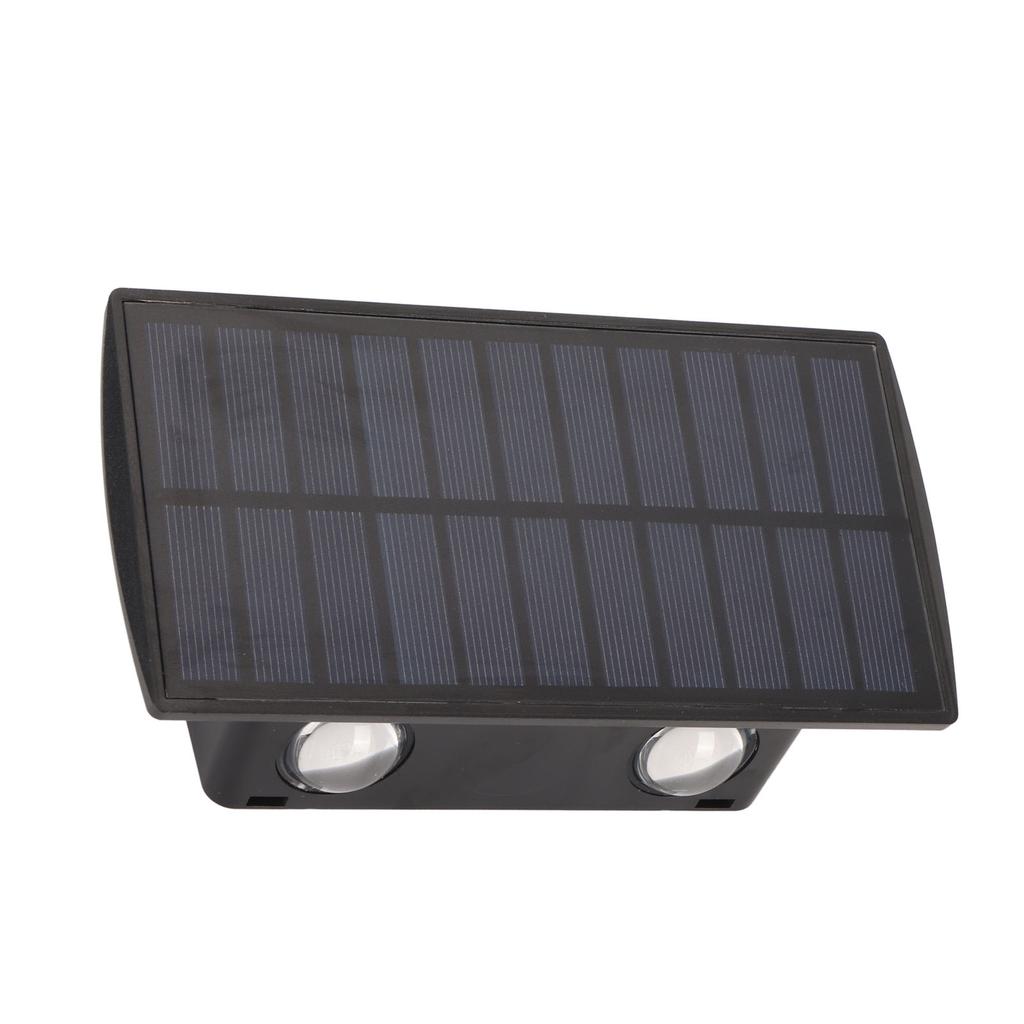 Solar Lights Outdoor IP67 Waterproof 4 LED Solar Fence Lights Up Down Solar Wall Light for Outside