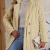 2026 Warm Wool Double-Breasted Plush Overcoat with Suit Collar - Comfortable European & American Style