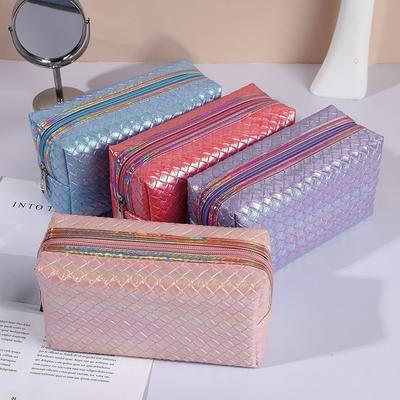 Fashion Women Waterproof Pu Travel Cosmetic Bag Cute Candy Colors Woman Makeup Bags Portable Toiletry Storage Bag Organizer Box