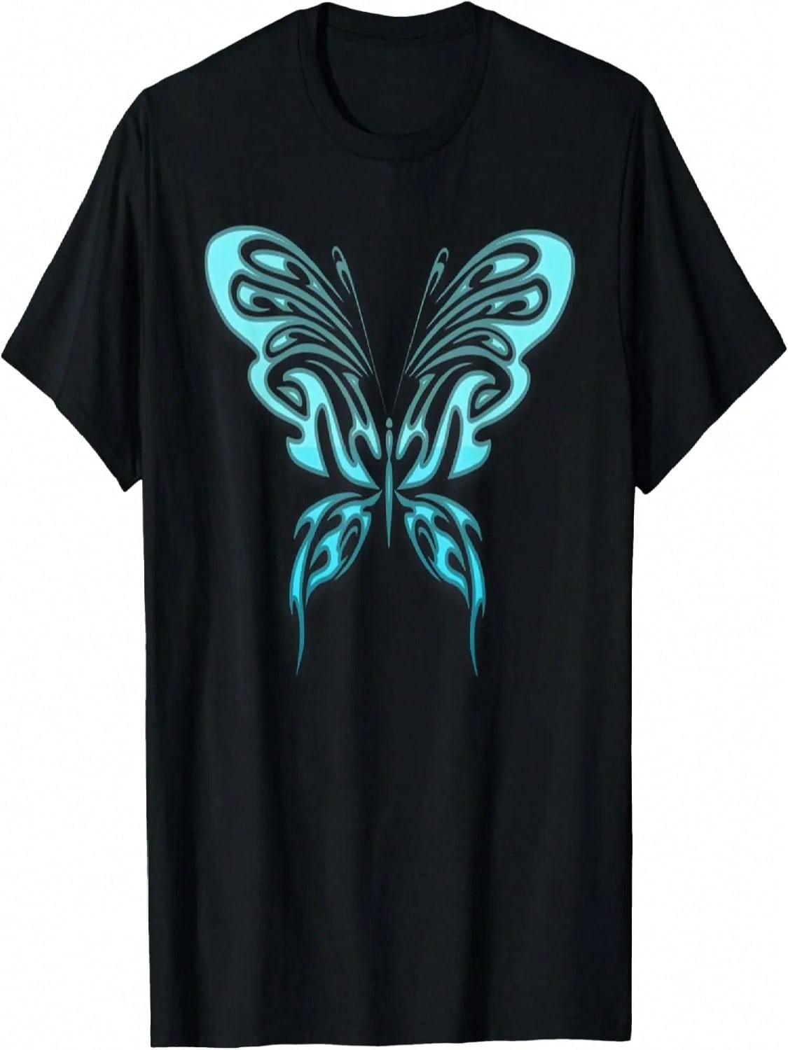 Spring Butterfly  Light Blue Teal Turquoise T-Shirt S разноцветный