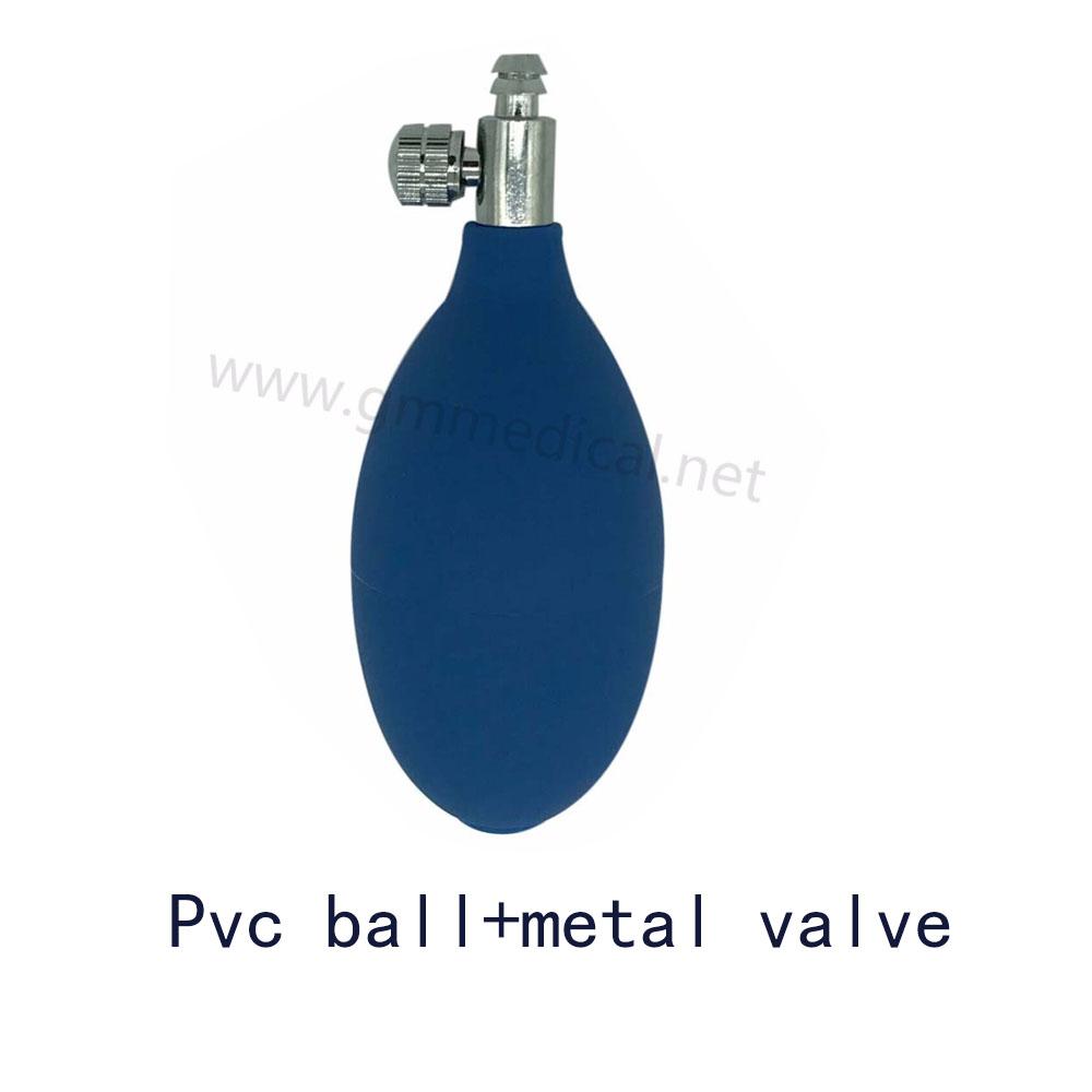 Manual Sphygmomanometer Latex/Pvc ball air inflatable bulb with metal valve use for blood pressure cuff. 5 pcs