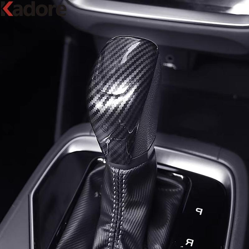 For Subaru Forester 2025 2026 Carbon Fiber Car Gear Shift Knob Head Cover Trim Interior Mouldings Accessories