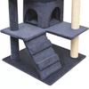 Arbre à chat - vidaXL - 125 cm - Bleu foncé - Griffoirs en sisal - Intérieur