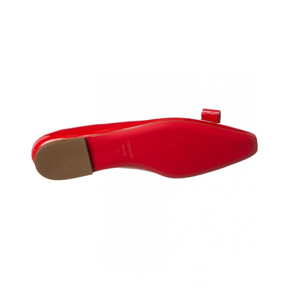 Salvatore Ferragamo Ferragamo Anz 1 Patent Flat Red