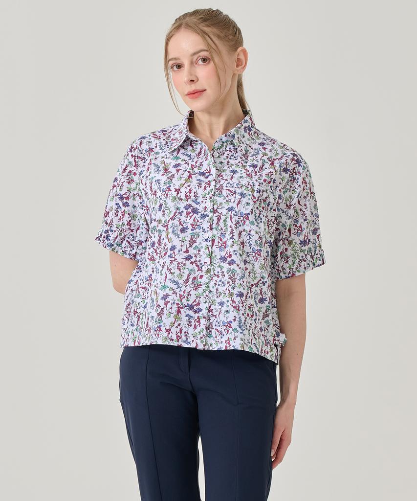 BILTMORE Kxg Women'S Summer Golf Wear Sleeveless Flower Print Blouse X0Rwsh1028